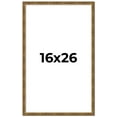 thumbnail image 1 of 16x26 Frame Gold Kingsley Distressed Solid Wood Picture Frame Width 0.75 Inches | Interior Frame, 1 of 8