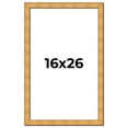 thumbnail image 1 of 16x26 Frame Gold Rustic Solid Wood Picture Frame | 1.25 Inch Wide Moulding | Rustique Gold, 1 of 8