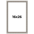 thumbnail image 1 of 16x26 Frame Grey Real Wood Picture Frame Width 1.25 inches | Interior Frame Depth 0.5 inches | Hans, 1 of 8