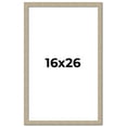 thumbnail image 1 of 16x26 Frame Grey Solid Wood Picture Frame Width 1 Inches | Interior Frame Depth 0.5 Inches |, 1 of 8