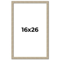 16x26 Frame Grey Solid Wood Picture Frame Width 1 Inches | Interior Frame Depth 0.5 Inches |