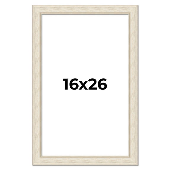 16x26 Frame White Real Wood Picture Frame Width 1.75 inches | Interior Frame Depth 0.5 inches |