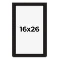 thumbnail image 1 of 16x26 Shadow Box Black Solid Wood Display Picture Frame | 1 Inch Rabbet Depth | | 1.375 Inch, 1 of 4