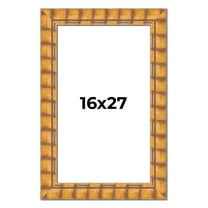16x27 Frame Beige Real Wood Picture Frame Width 3 inches | Interior Frame Depth 0.5 inches |