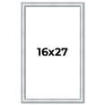 thumbnail image 1 of 16x27 Frame Sterling Silver Solid Wood Picture Frame | 1.25 Inch Moulding Width | 0.75 Inch, 1 of 8