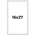 thumbnail image 1 of 16x27 Frame White Real Wood Picture Frame Width 0.75 inches | Interior Frame Depth 0.5 inches |, 1 of 8