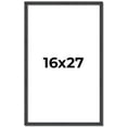 thumbnail image 1 of 16x27 Rustic Brown Real Wood Picture Frame Width 0.75 inches | Interior Frame Depth 0.5 inches |, 1 of 8