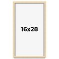 thumbnail image 1 of 16x28 Frame Beige Real Wood Picture Frame Width 0.75 inches | Interior Frame Depth 0.5 inches |, 1 of 8