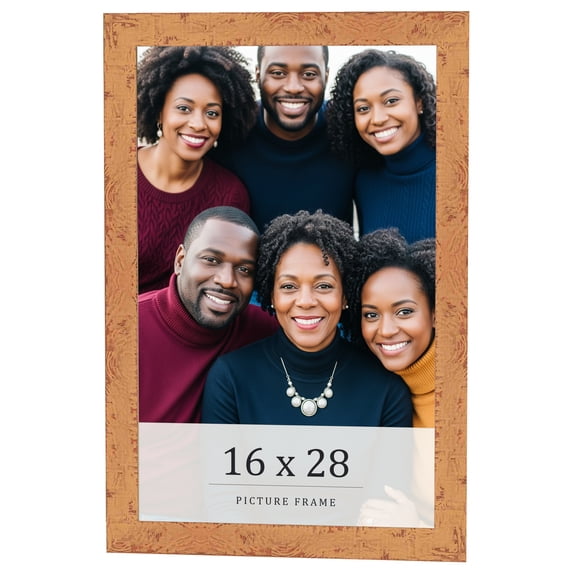 16x28 Frame Beige Real Wood Picture Frame Width 1.25 inches | Interior Frame Depth 0.5 inches |