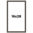 thumbnail image 1 of 16x28 Frame Black Brown Chestnut Mosaic Solid Wood Picture Frame | 1.125 Inch Moulding Width |, 1 of 8