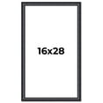 thumbnail image 1 of 16x28 Frame Black Real Wood Picture Frame Width 1.25 inches | Interior Frame Depth 0.5 inches |, 1 of 8