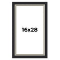 thumbnail image 1 of 16x28 Frame Black Real Wood Picture Frame Width 2.25 Inches | Interior Frame Depth 0.5 Inches |, 1 of 8