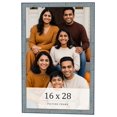 thumbnail image 1 of 16x28 Frame Blue Scuffed Farm Board Solid Wood Picture Frame Width 0.75 Inches | Interior Depth 0.5, 1 of 8