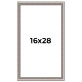 thumbnail image 1 of 16x28 Frame Grey Real Wood Picture Frame Width 1.25 inches | Interior Frame Depth 0.5 inches | Hans, 1 of 8