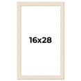 thumbnail image 1 of 16x28 Frame White Real Wood Picture Frame Width 1.5 inches | Interior Frame Depth 0.5 inches | Barn, 1 of 8