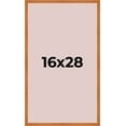 thumbnail image 1 of 16x28 Shadow Box Frame Light Brown Real Wood with a Pink Acid-Free Backing | 3/4" of Usuable Depth, 1 of 7