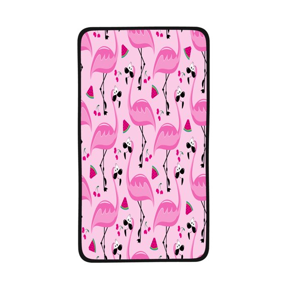 16x28in Coral Velvet Towels Cool Flamingos On Pastel Pink Summer Absorbent Hand Towel Soft Bathroom Towel for Gift