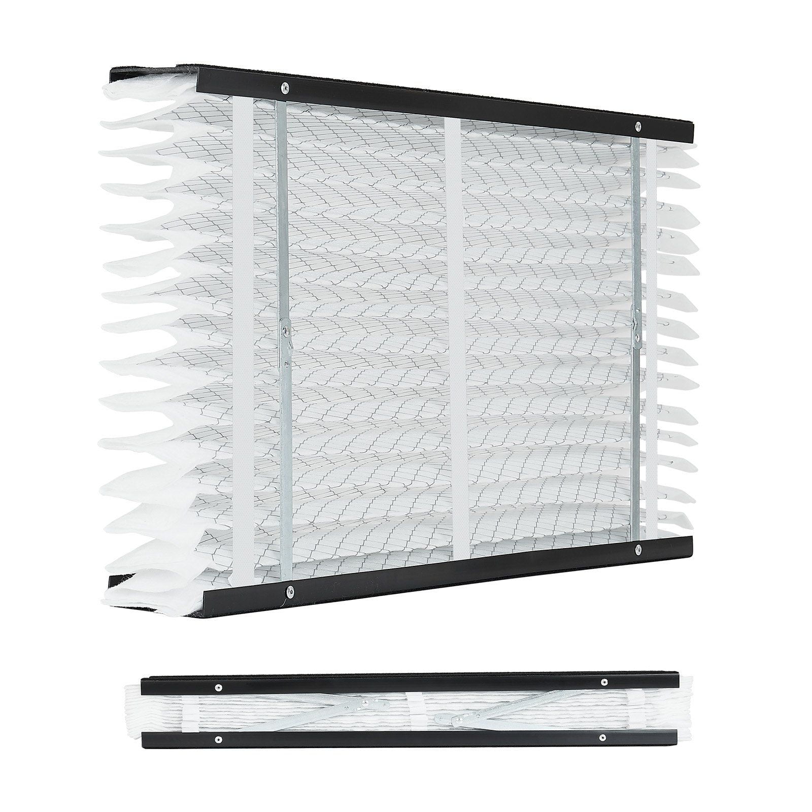 16x28x4 MERV 11 Air Filters 2-Pack - Electrostatic Pleated HVAC Furnace Filters for Home AC & Heating Systems - Allergen & Dust Reduction