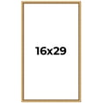 thumbnail image 1 of 16x29 Frame Beaded Gold Solid Wood Picture Frame | 0.75 Inches Moulding Width | Liscio Oro, 1 of 8