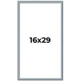 thumbnail image 1 of 16x29 Frame Blue Scuffed Farm Board Solid Wood Picture Frame Width 0.75 Inches | Interior Depth 0.5, 1 of 8