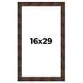 thumbnail image 1 of 16x29 Frame Brown Burl Real Wood Picture Frame Width 1.625 Inches | Interior Frame Depth 0.5 Inches, 1 of 8