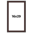 thumbnail image 1 of 16x29 Frame Brown Round Mahogany Solid Wood Picture Frame | 1.625 Inch Moulding Width | with UV, 1 of 8