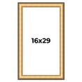 thumbnail image 1 of 16x29 Frame Gold Plein Aire Solid Wood Picture Frame Width 2 Inches | Interior Frame Depth 0.5, 1 of 8