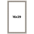 thumbnail image 1 of 16x29 Frame Grey Real Wood Picture Frame Width 1.25 inches | Interior Frame Depth 0.5 inches | Hans, 1 of 8