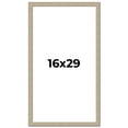 thumbnail image 1 of 16x29 Frame Grey Solid Wood Picture Frame Width 1 Inches | Interior Frame Depth 0.5 Inches |, 1 of 8