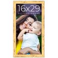thumbnail image 1 of 16x29 Frame Yellow Real Wood Picture Frame Width 1.25 inches | Interior Frame Depth 0.5 inches |, 1 of 8