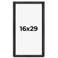 thumbnail image 1 of 16x29 Shadow Box Frame Grey Charcoal Black | 0.875 Inches Deep | Solid Wood Shadowbox Display Frame, 1 of 8