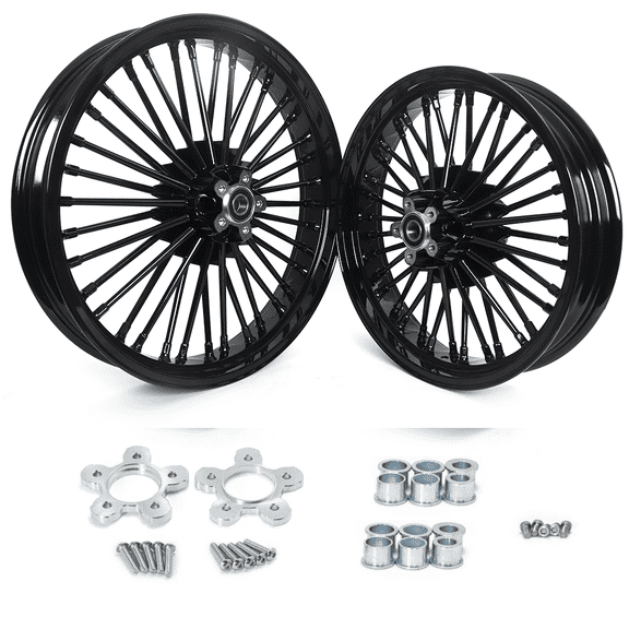 16x3.5 Fat Spoke Wheels for Harley Touring Bagger FLH Models 1984-2008