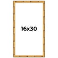 thumbnail image 1 of 16x30 Frame Gold Bamboo Solid Wood Picture Frame | 1 Inch Moulding Width | Interior Frame Depth, 1 of 8
