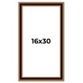 thumbnail image 1 of 16x30 Frame Gold Brown Plein Air Vintage Solid Wood Picture Frame | 1.75 Inches Moulding Width |, 1 of 8