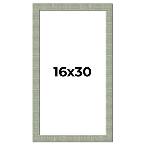16x30 Frame Green Desert Pear Solid Wood Picture Frame | 1.625 Inch Moulding Width | Interior Frame