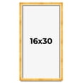 thumbnail image 1 of 16x30 Shadow Box Frame Gold | 1.625 Inches Deep Real Wood Traditional Shadowbox Display Frame | UV, 1 of 5