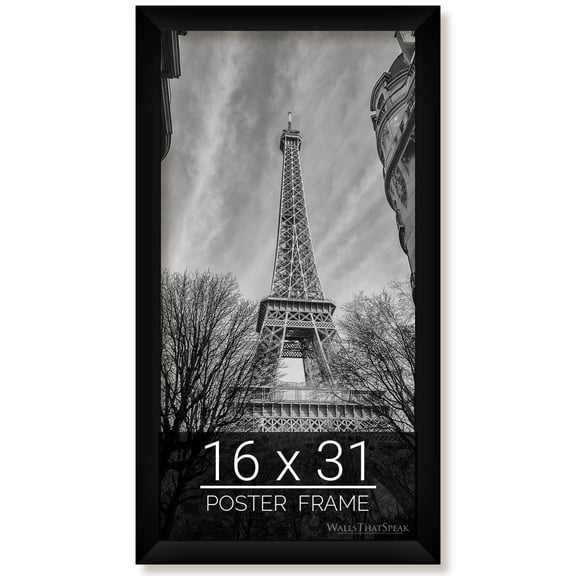 16x31 Black Picture Frame for Puzzles Posters Photos or Artwork