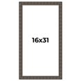 thumbnail image 1 of 16x31 Frame Black Bamboo Solid Wood Picture Frame Width 1.5 Inches | Interior Frame Depth 0.5, 1 of 8