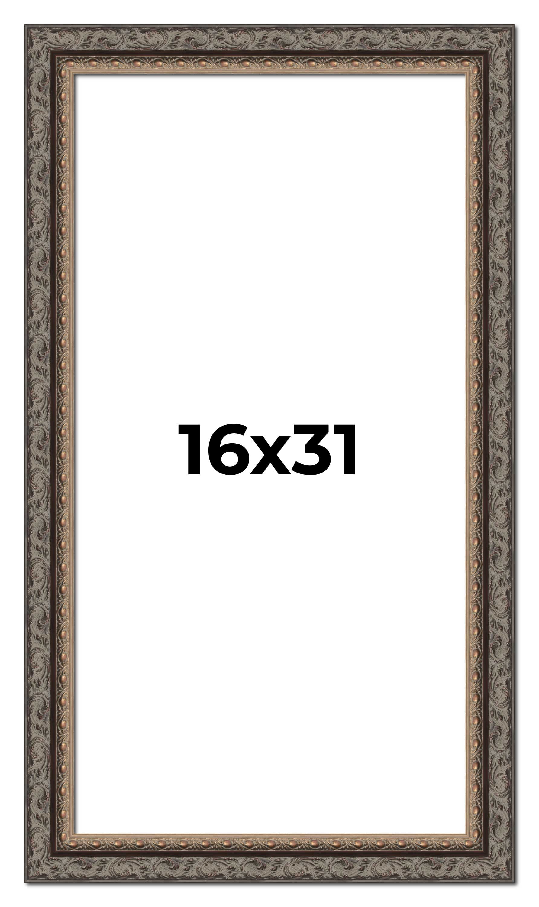 16x31 Frame Black Real Wood Picture Frame Width 2 inches | Interior ...