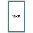thumbnail image 1 of 16x31 Frame Blue Rustic Barnwood Solid Wood Picture Frame Width 1.25 Inches | Interior Depth 0.5, 1 of 8