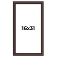 thumbnail image 1 of 16x31 Frame Brown Round Mahogany Solid Wood Picture Frame | 1.625 Inch Moulding Width | with UV, 1 of 8