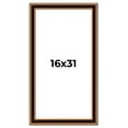 thumbnail image 1 of 16x31 Frame Gold Brown Plein Air Vintage Solid Wood Picture Frame | 1.75 Inches Moulding Width |, 1 of 8