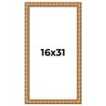 thumbnail image 1 of 16x31 Frame Gold Real Wood Picture Frame Width 1.5 inches | Interior Frame Depth 0.5 inches |, 1 of 8