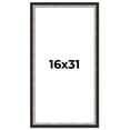 thumbnail image 1 of 16x31 Frame Silver Real Wood Picture Frame Width 1.25 Inches | Interior Frame Depth 0.75 Inches |, 1 of 8