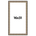 thumbnail image 1 of 16x31 Frame Silver Real Wood Picture Frame Width 1.75 Inches | Interior Frame Depth 0.5 Inches |, 1 of 8