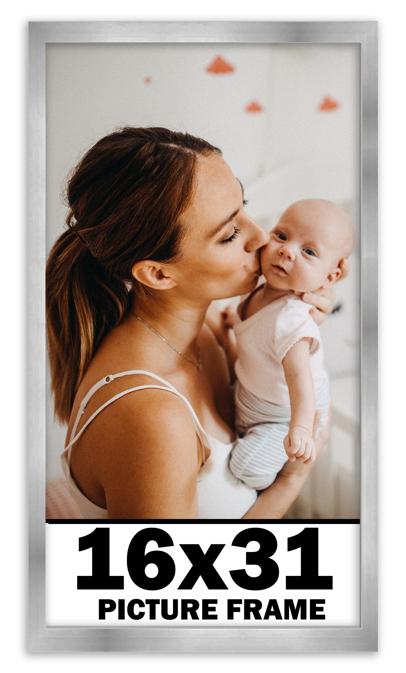 16x31 Inch Solid Wood Black Picture Frame | Panoramic Photo Frame For Posters, Paintings, Group Photos & Puzzles - View #8