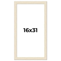 16x31 Frame White Real Wood Picture Frame Width 1.5 inches | Interior Frame Depth 0.5 inches | Barn
