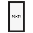 thumbnail image 1 of 16x31 Shadow Box Black Solid Wood Display Picture Frame | 1 Inch Rabbet Depth | | 1.375 Inch, 1 of 4