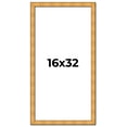 thumbnail image 1 of 16x32 Frame Gold Rustic Solid Wood Picture Frame | 1.25 Inch Wide Moulding | Rustique Gold, 1 of 8