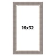 thumbnail image 1 of 16x32 Frame Grey Real Wood Picture Frame Width 2.75 Inches | Interior Frame Depth 0.5 Inches |, 1 of 8